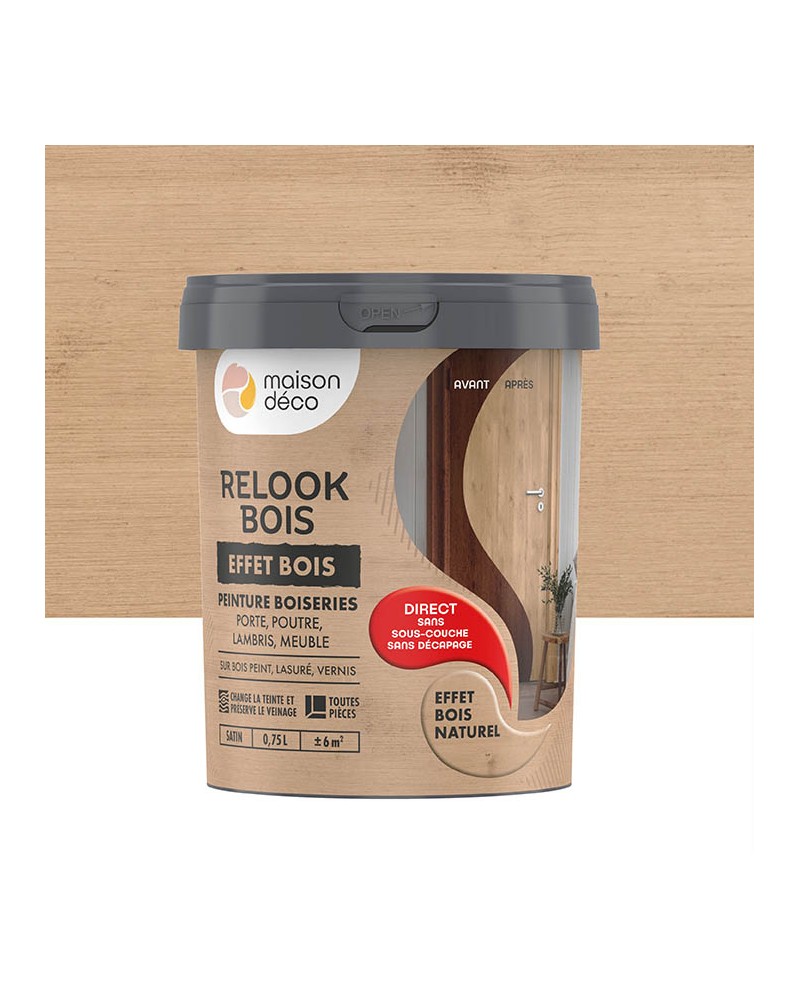 Peinture Relook Bois Effet Bois - Satin