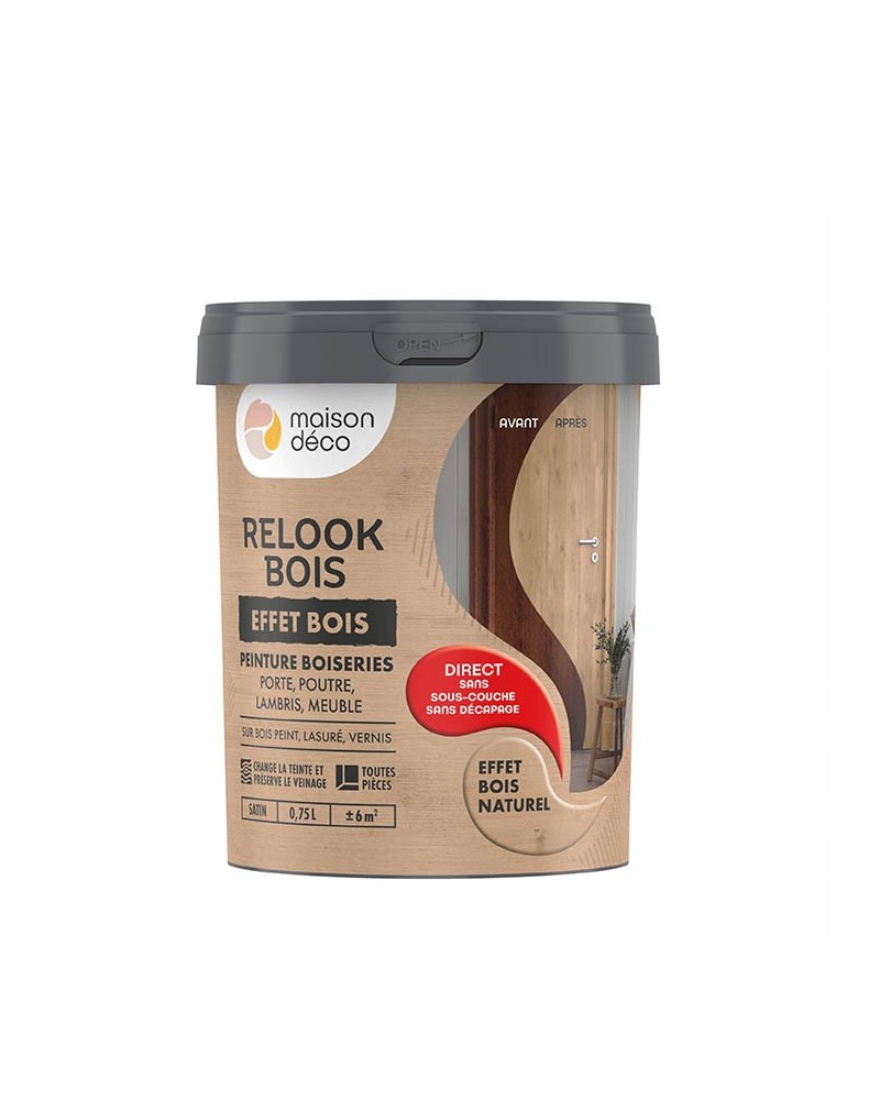 Relook Bois Effet Bois Bois Naturel | Peinture bois intérieur | Maison Déco