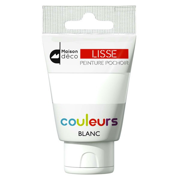 Des couleurs vives pour une décoration audacieuse grâce à la peinture spéciale pochoirs Maison Déco. - Blanc
