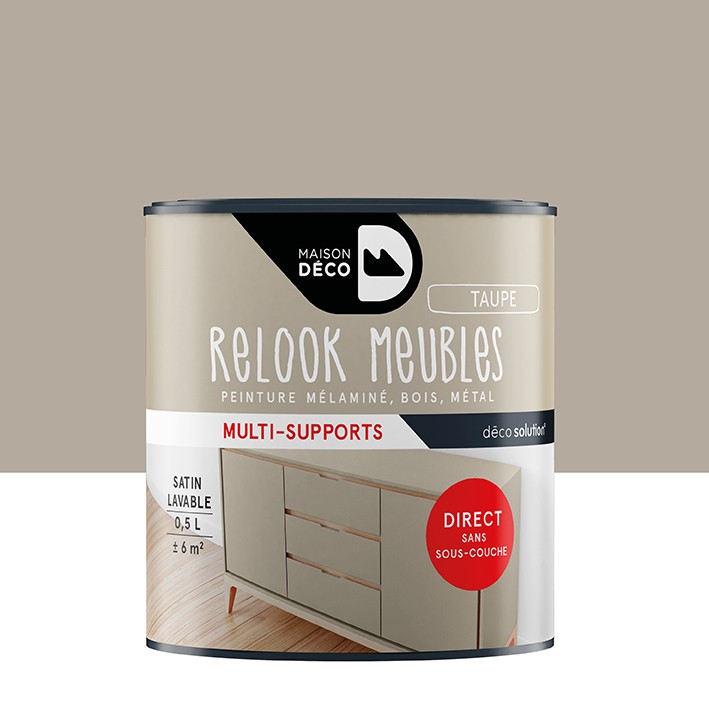 Peinture Relook bois Les Unis - Satin - Taupe