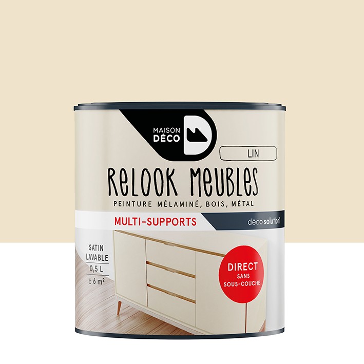 Peinture Relook Tout finition - Aspect satin - Lin