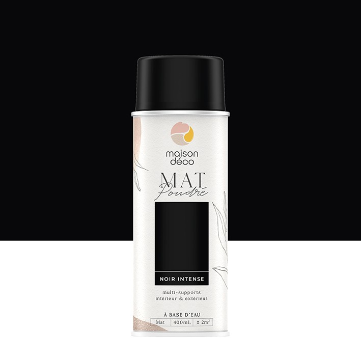Peinture Mat poudrés - Aspect mat - Noir intense