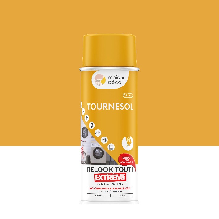 Peinture Relook Tout Extrême - Aspect satin - Satin : tournesol
