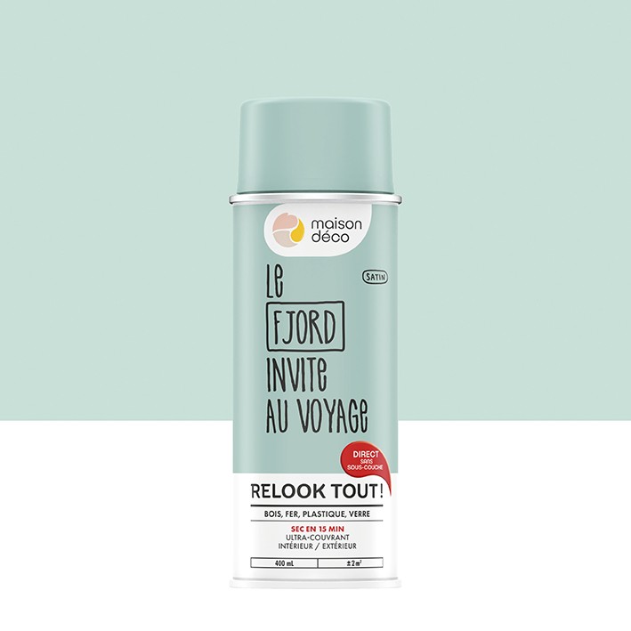 Peinture Relook Tout aérosol - Aspect Satin - Satin : fjord
