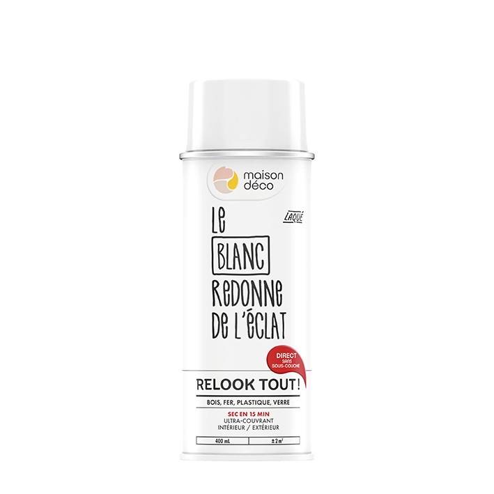 Relook Tout aérosol - Laqué - Laqué : blanc