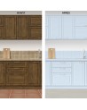  Peinture multi-matériaux  - Relook Cuisine et Bains  - Les couleurs - Bleu Dragé