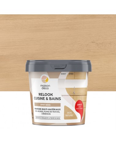  Peinture  - Relook Cuisine et Bains  -  Effet bois