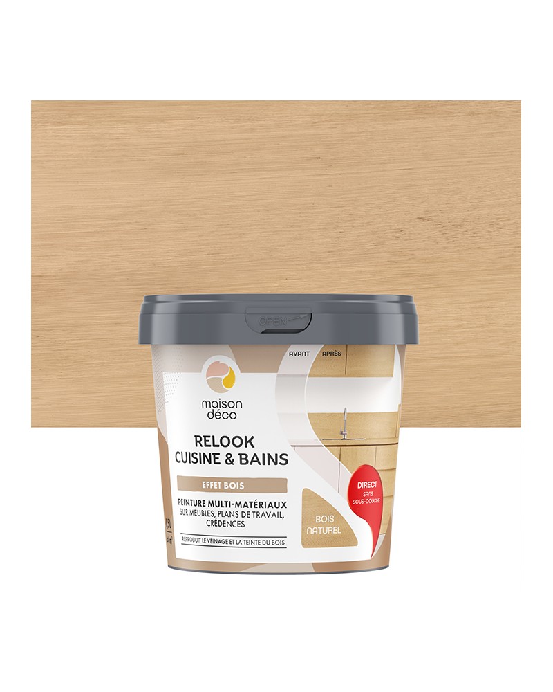  Peinture  - Relook Cuisine et Bains  -  Effet bois