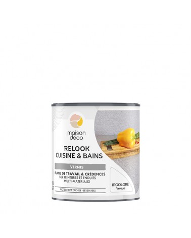 Protégez et sublimez votre cuisine avec notre vernis pour plans de travail et crédences Relook Cusine et Bains. 