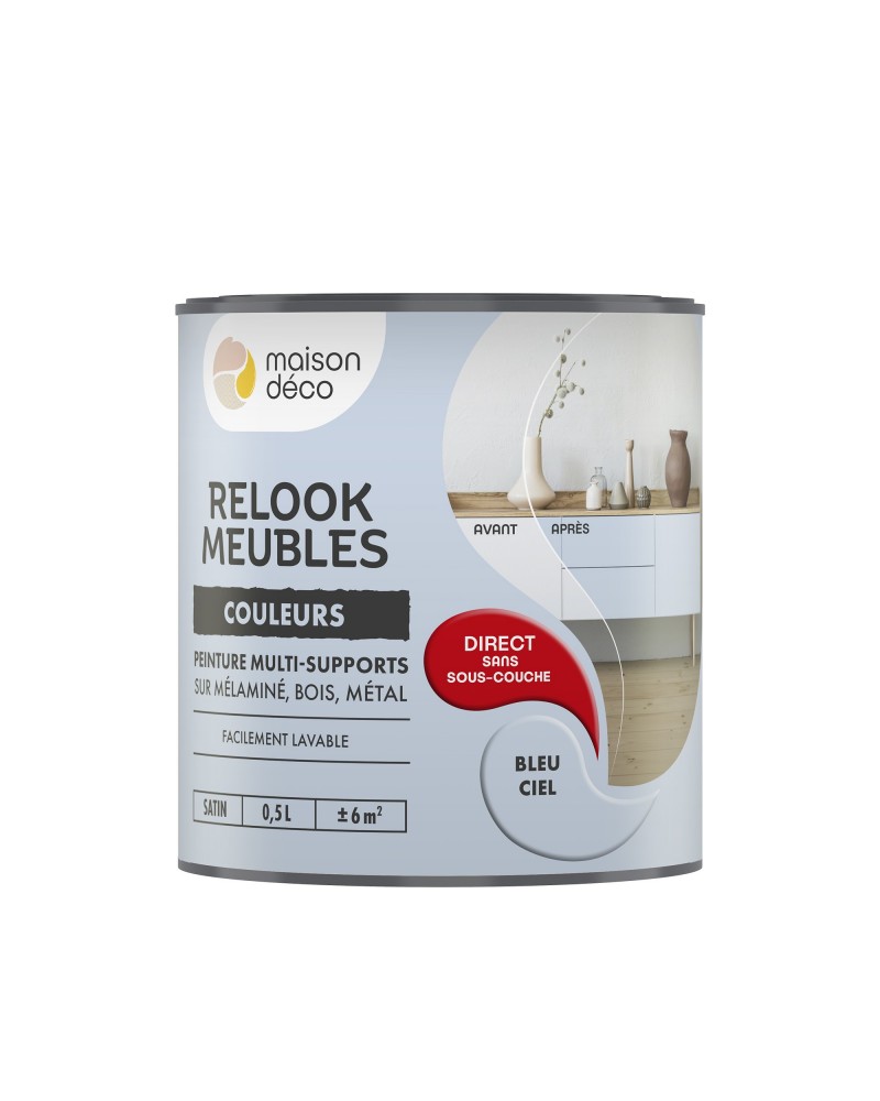 Relook meubles Couleurs Bleu Ciel | Peinture meuble | Maison Déco