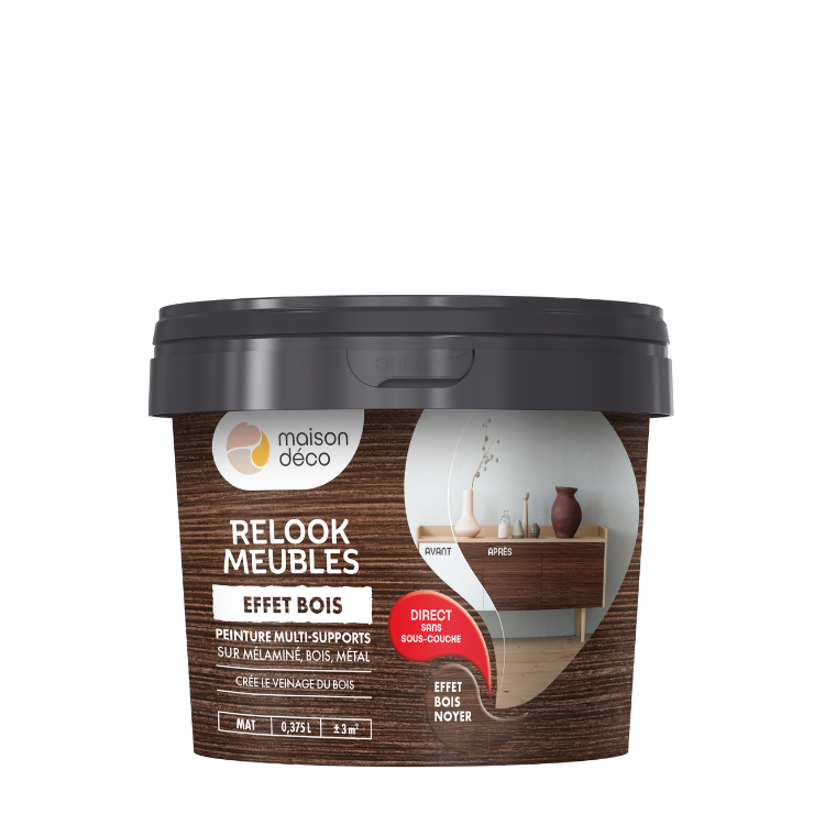 Relook Meubles Effet Bois Bois Noyer | Peinture meubles | Maison Déco