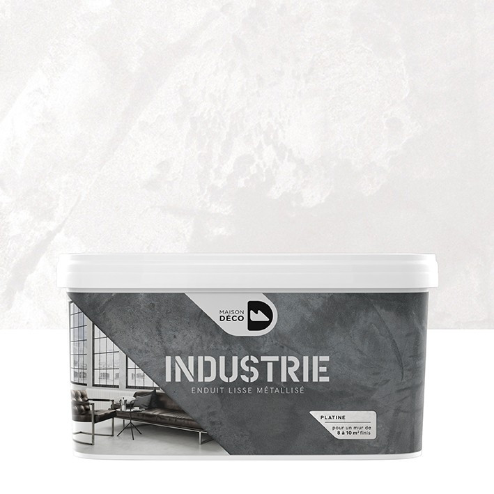 Enduit Industrie - métallisé - Platine