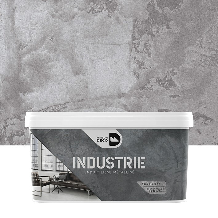 Enduit Industrie - métallisé - Gris Alliage