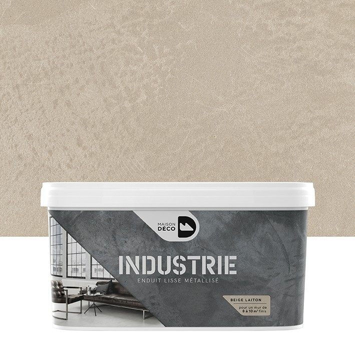 Enduit Industrie - métallisé - Beige laiton