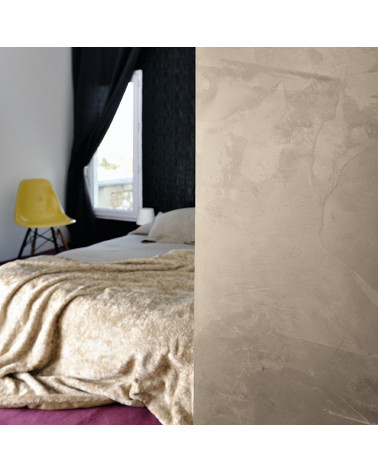 Créez une ambiance contemporaine avec l'enduit métallisé Industrie - Beige laiton