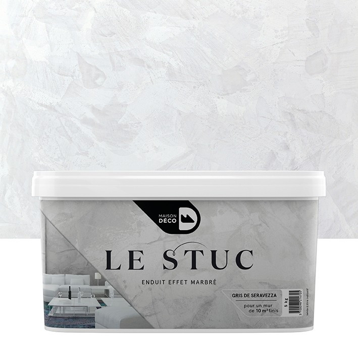 Le Stuc - enduit effet marbré - Gris de Seravezza
