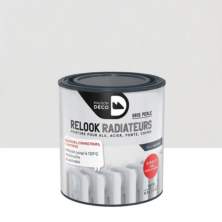 Peinture Relook Radiateurs - Aspect Satin - Gris perle