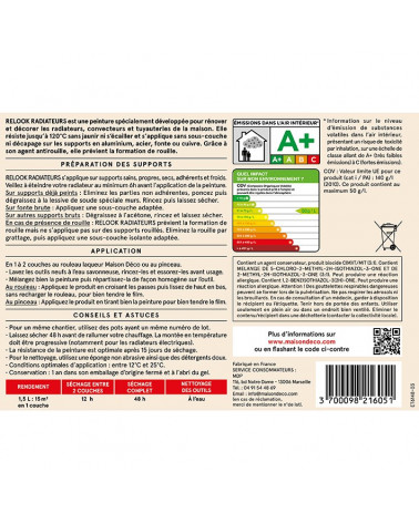 Peinture Relook Radiateurs - Aspect Satin