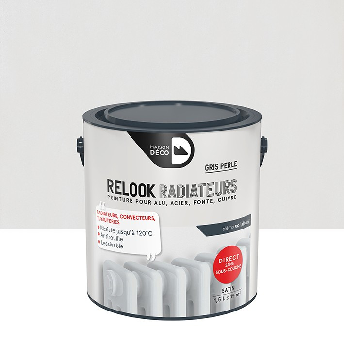 Peinture Relook Radiateurs - Aspect Satin - Gris perle