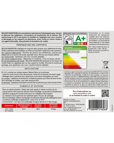 Peinture Relook Radiateurs - Aspect Satin