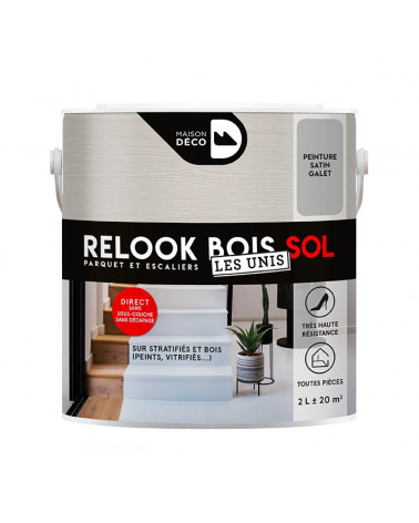 Peinture Relook Bois Sol - Aspect Mat