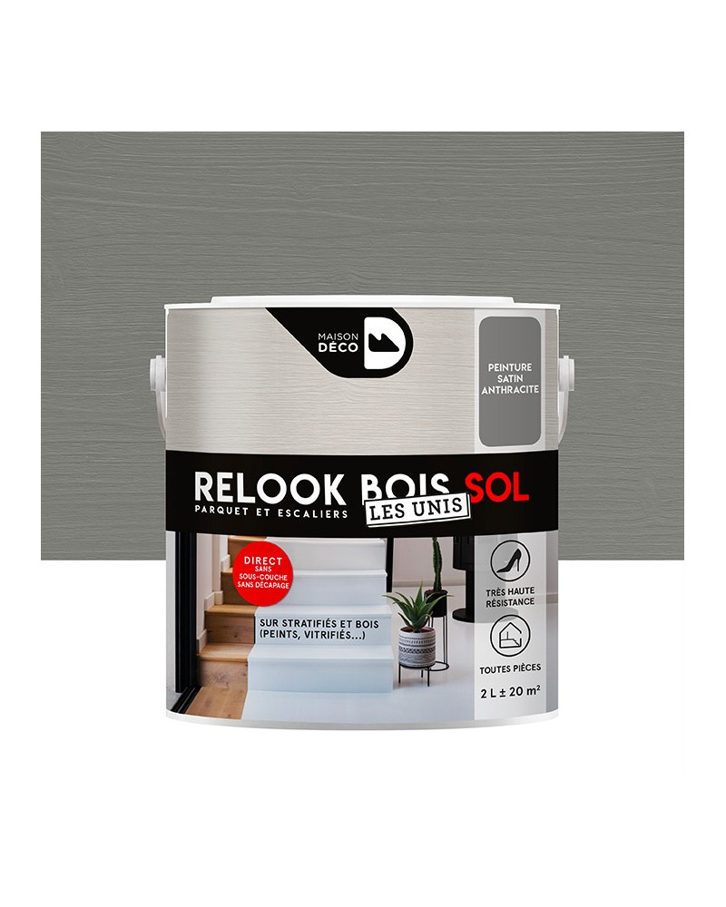Peinture Relook Bois Sol - Aspect Mat