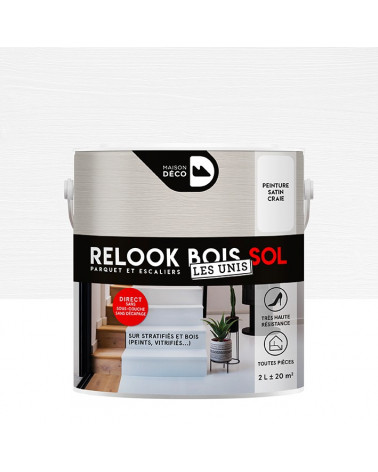 Peinture Relook Bois Sol - Aspect Mat