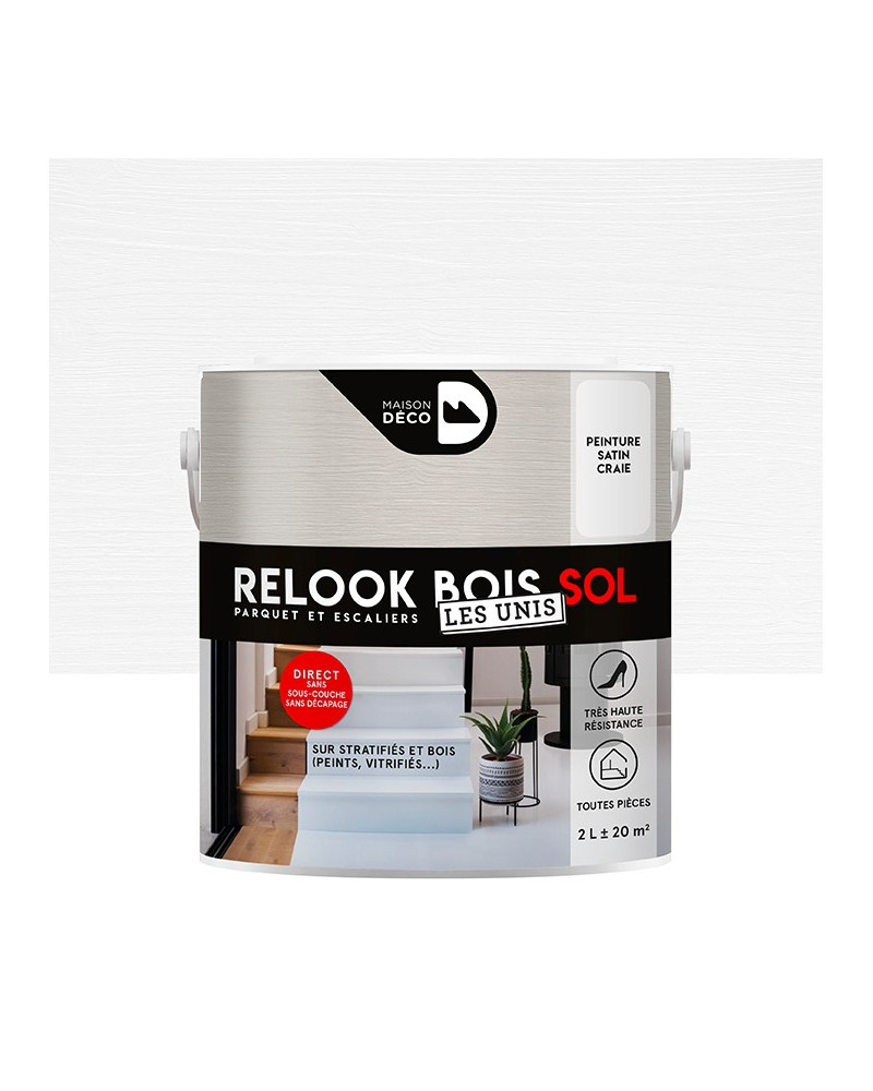 Peinture Relook Bois Sol - Aspect Mat