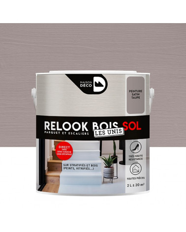 Peinture Relook Bois Sol - Aspect Mat