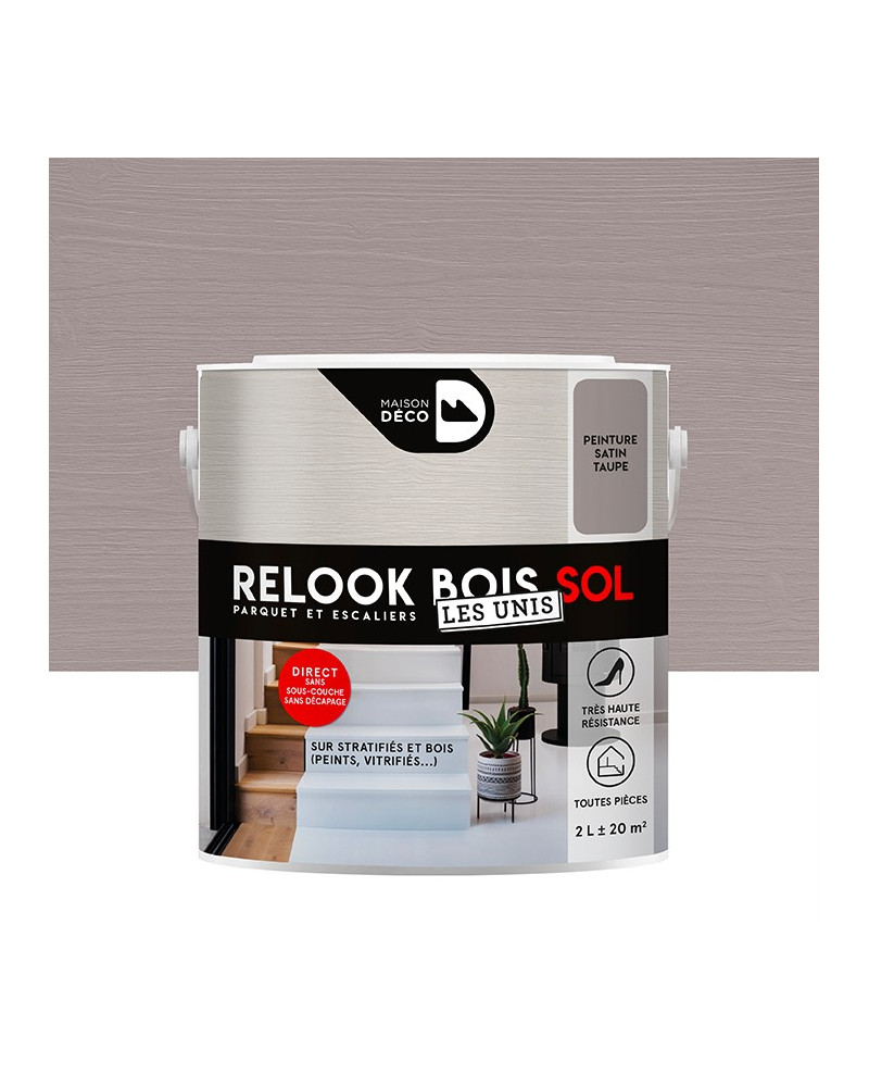 Peinture Relook Bois Sol - Aspect Mat