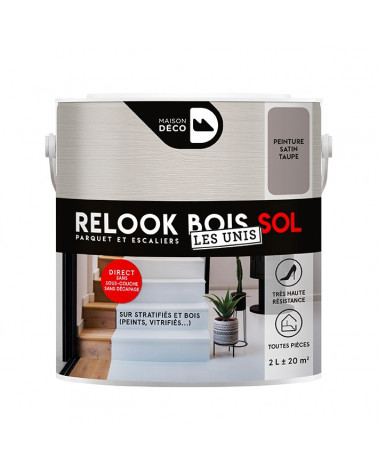 Peinture Relook Bois Sol - Aspect Mat