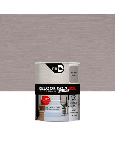 Peinture Relook Bois Sol - Aspect Mat