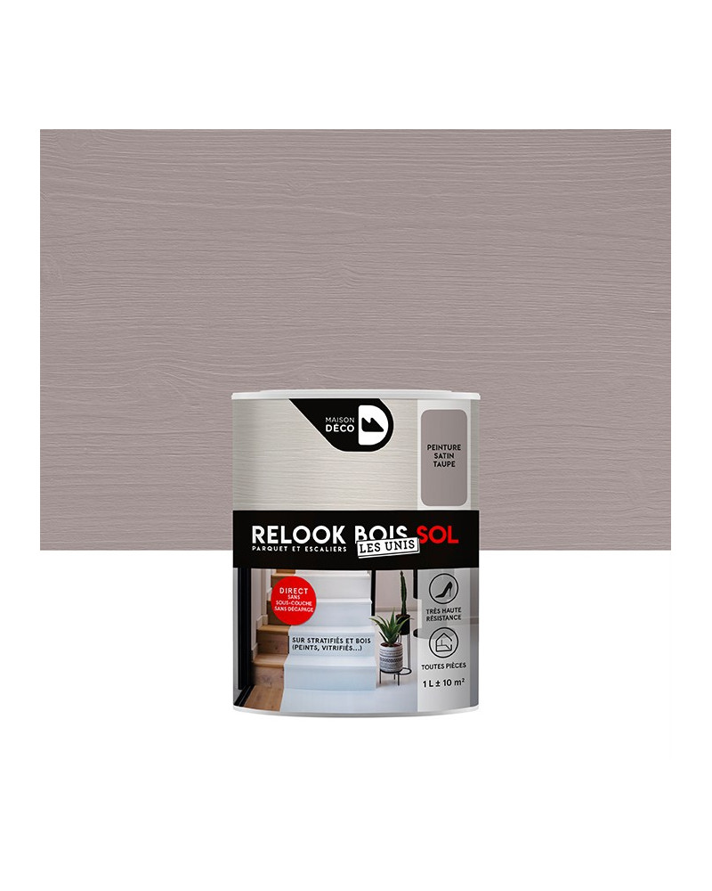 Peinture Relook Bois Sol - Aspect Mat