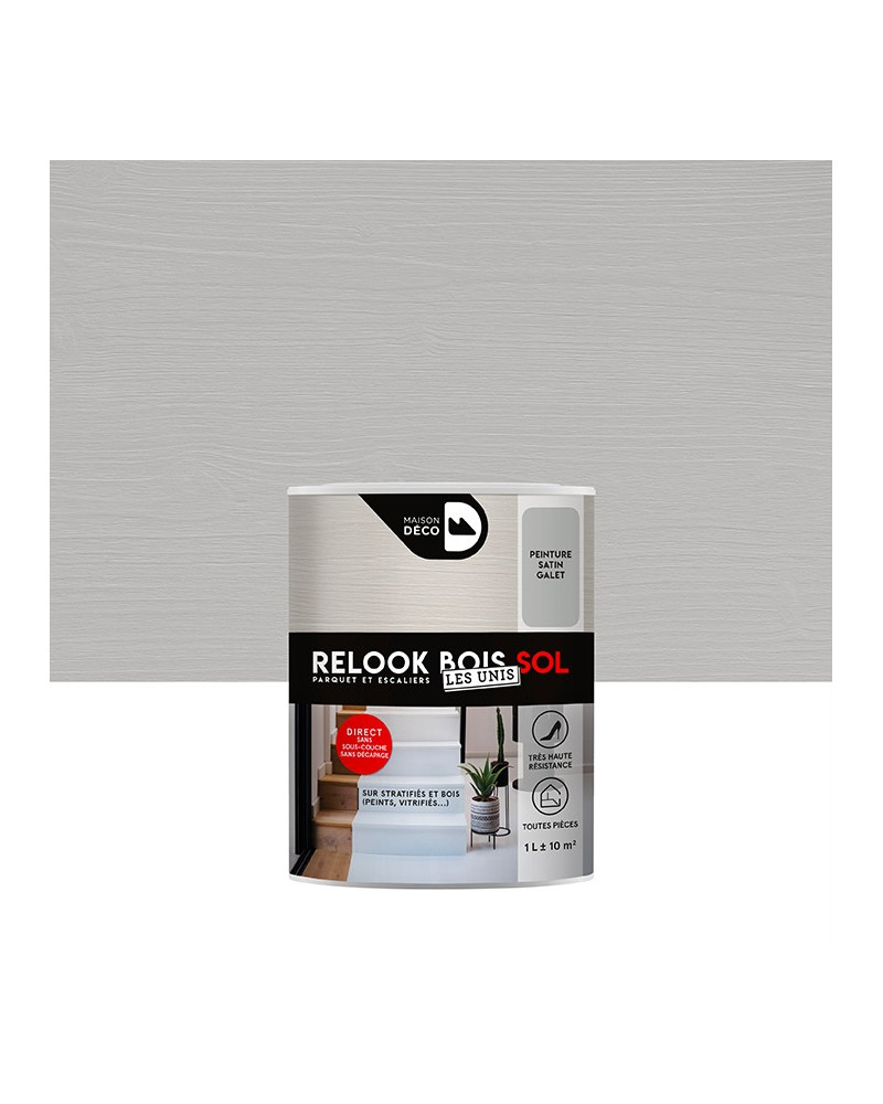 Peinture Relook Bois Sol - Aspect Mat