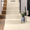 Peinture Relook Bois Sol - Aspect Mat - IVOIRE	