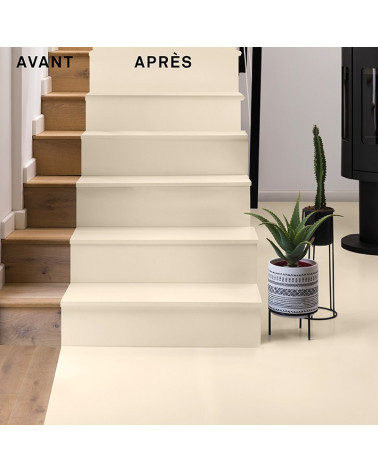 Relook Bois Sol IVOIRE, Peinture bois