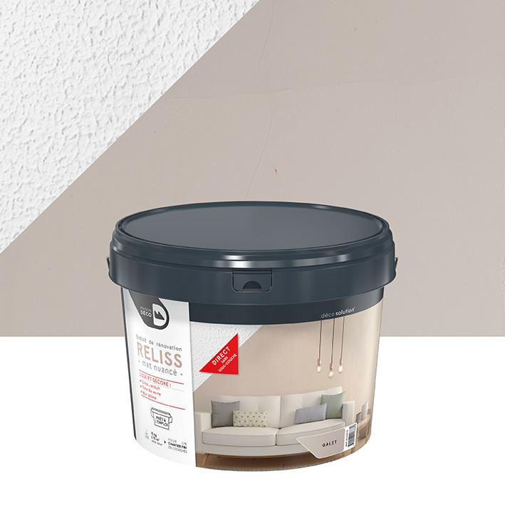 Enduit Reliss Mat Nuancé - Aspect Mat - Galet