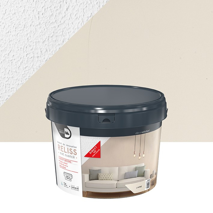 Enduit Reliss Mat Nuancé - Aspect Mat - Laine