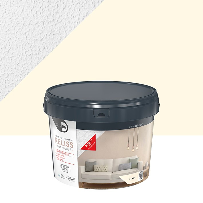 Enduit Reliss Mat Nuancé - Aspect Mat - blanc