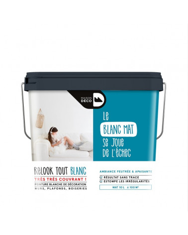 Peinture Murs et plafonds 2.5L Blanc Mat