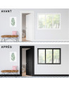Peinture Relook Portes et Fenêtres - Satin - Noir