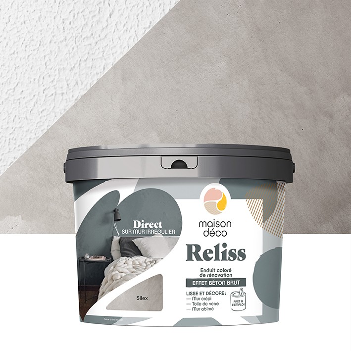 Enduit Reliss Effet Béton - Ciré - Silex