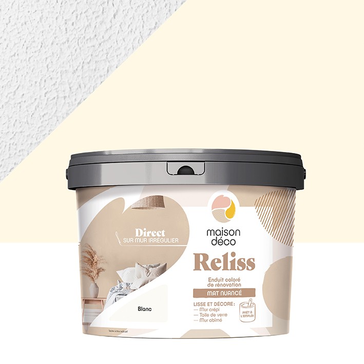 Enduit Reliss Mat Nuancé - Aspect Mat - blanc