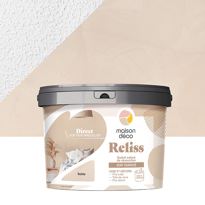 Enduit Reliss Mat Nuancé - Aspect Mat - sable