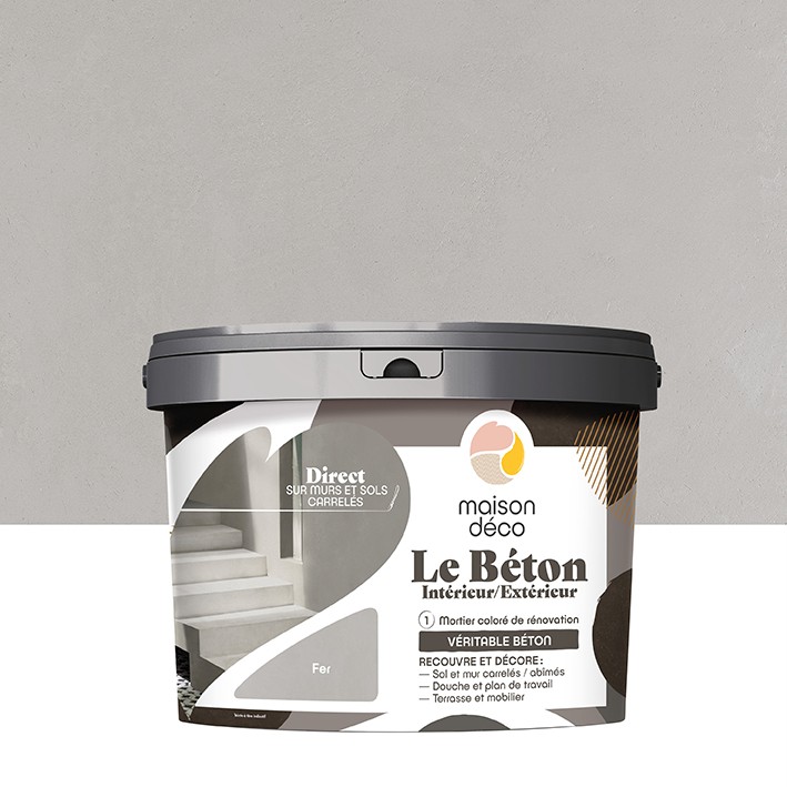 Enduit Le Béton - Aspect Mat - Fer