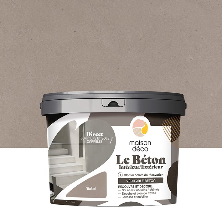 Enduit Le Béton - Aspect Mat - Nickel