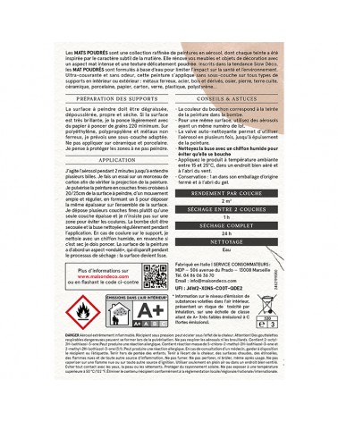 Peinture Mat poudrés - Aspect mat