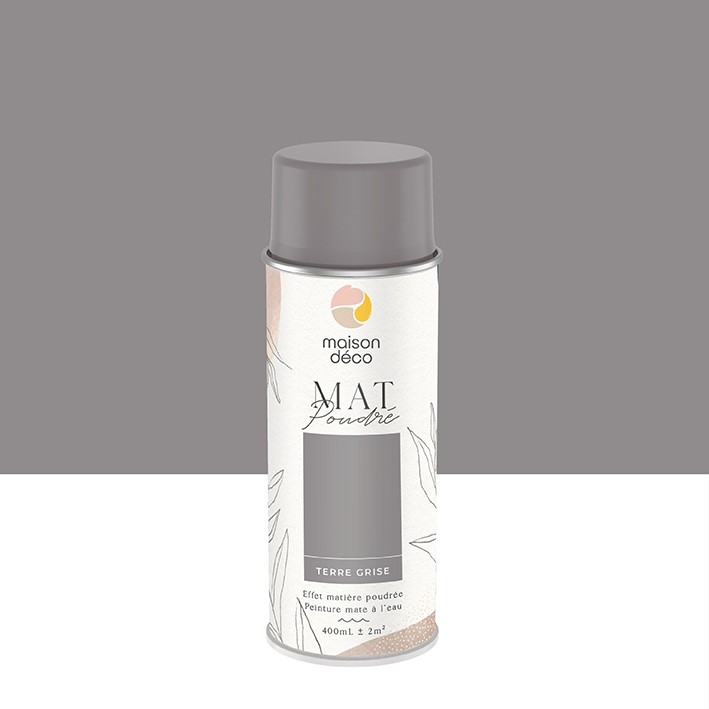 Peinture Mat poudrés - Aspect mat - Terre grise
