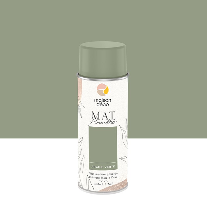 Peinture Mat poudrés - Aspect mat - Argile verte