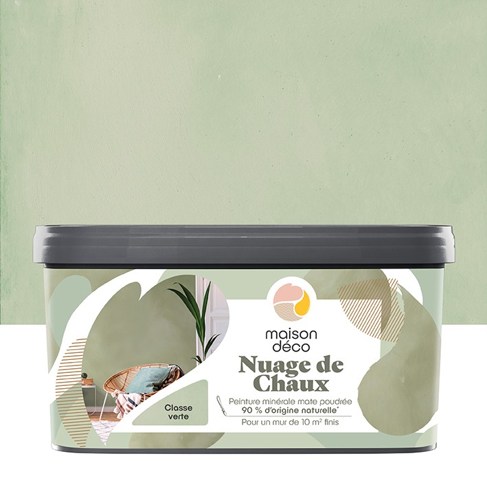 Peinture Nuage de Chaux - Aspect mat - Classe verte